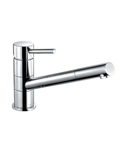 1810 Pluie Angled Spout Sink Mixer Chrom