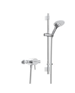 Prism Exposed Sequential Chrome Shower Valve with Adjustable Riser Kit
