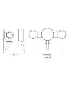 Prism Exposed Shower Valve