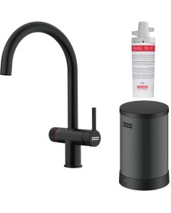 Franke Maris Water Hub 3-in-1 Mechanical Kettle Tap Matt Black