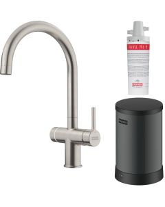 Franke Maris Water Hub 4-in-1 Electronic Filter Tap (4L) Decor Steel