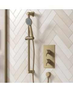 Prism Shower Package Brushed Brass