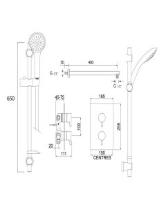 Prism Shower Package 2