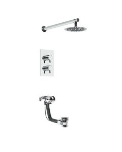 Bristan Prism Recessed Dual Control Bath and Shower Pack