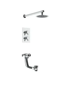 Bristan Prism Recessed Dual Control Bath and Shower Pack
