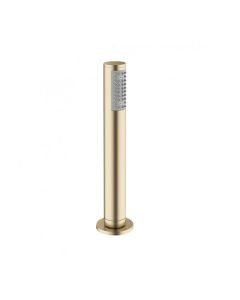 Follow Me Bath Mounted Shower Handset and Hose Brushed Brass