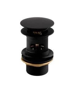 Basin Clicker Waste Slotted Matt Black