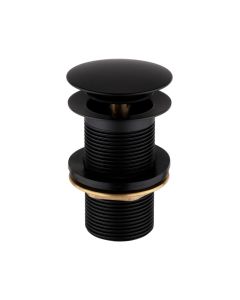 Basin Clicker Waste Unslotted Matt Black
