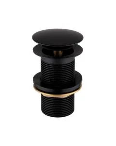 Basin Clicker Waste Unslotted Matt Black