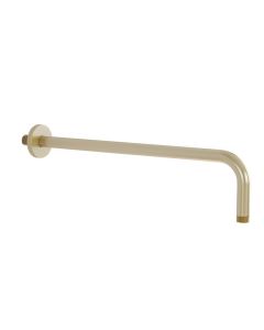 Design Brass Shower Arm 400mm Brushed Brass