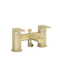Flite Deck Mounted Bath Shower Mixer Brushed Brass