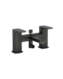 Flite Deck Mounted Bath Shower Mixer Matt Black