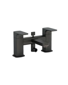 Flite Deck Mounted Bath Shower Mixer Matt Black