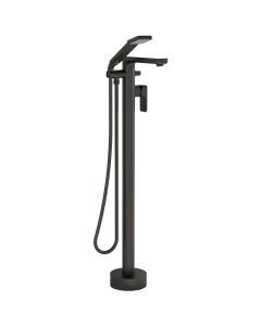 Flite Floor Mounted Bath Shower Mixer Matt Black