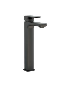 Flite Tall Basin Mixer With Clicker Waste Matt Black