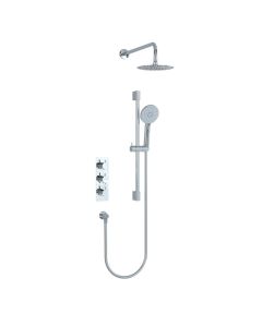 Ravine 3 Handle 2-Way Recessed Shower Valve Kit Chrome