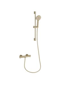 Ravine Single Outlet Bar Valve Slide Rail Kit Brushed Brass
