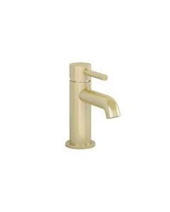 Ravine Basin Mixer With Clicker Waste Brushed Brass