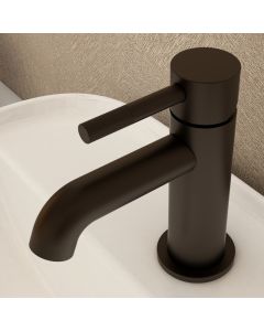 Ravine Basin Mixer With Clicker Waste Matt Black