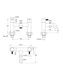 Ravine Bath Shower Mixer Chrome