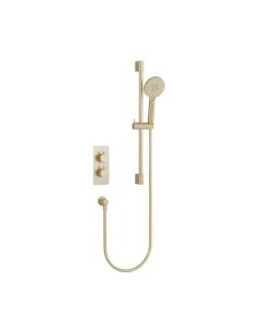Ravine Recessed Shower Valve Slide Rail Kit Brushed Brass