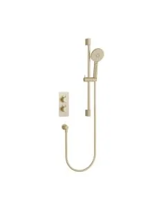 Ravine Recessed Shower Valve Slide Rail Kit Brushed Brass