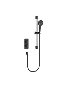 Ravine Recessed Shower Valve Slide Rail Kit Matt Black
