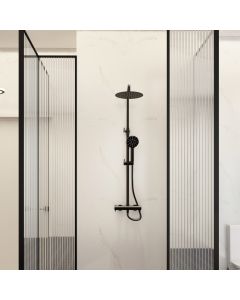 Ravine Dual Outlet Bar Valve Riser Rail Kit Matt Black