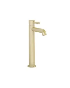 Ravine Tall Basin Mixer With Clicker Waste Brushed Brass