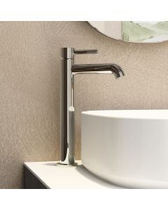 Ravine Tall Basin Mixer With Clicker Waste Chrome