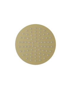 Slimline Round 200mm Showerhead Brushed Brass