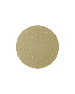Slimline Round 200mm Showerhead Brushed Brass