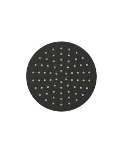 Slimline Round 200mm Showerhead Matt Black