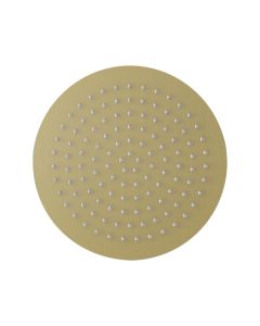 Slimline Round 250mm Showerhead Brushed Brass