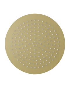 Slimline Round 300mm Showerhead Brushed Brass