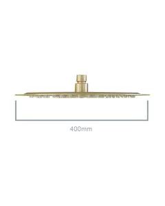Slimline Round 400mm Shower Head Brushed Brass