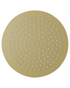 Slimline Round 400mm Shower Head Brushed Brass