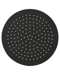 Slimline Round 400mm Shower Head Matt Black
