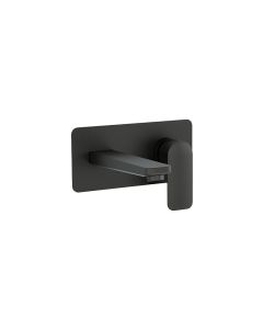 Suburb Wall Mounted Basin Mixer Matt Black