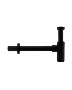 Minimalist Bottle Trap and Pipe Matt Black
