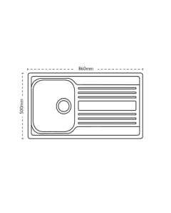Carron Phoenix Rapid 90 1 Bowl Inset Sink Stainless Steel
