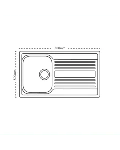 Carron Phoenix Rapid 90 1 Bowl Inset Sink Stainless Steel