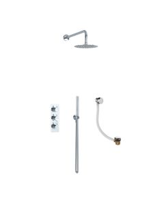 Ravine 3-Way Recessed Shower Valve Kit Chrome