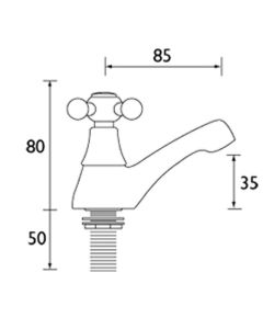 Regency Bath Taps Chrome