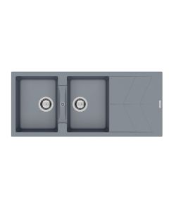 RIO Two Bowl Sink with Drainer Croma