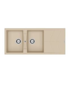 RIO Two Bowl Sink with Drainer Moonstone