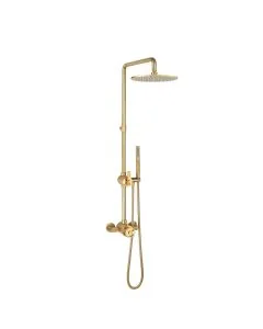 Crosswater Union Multifunctional Thermostatic Shower Valve Brushed Brass Finish
