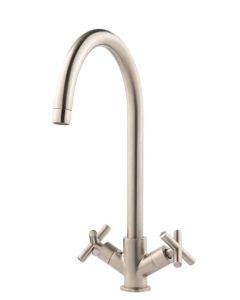 Rossi Monobloc Sink Mixer Brushed Nickel