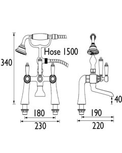 Renaissance Bath Shower Mixer
