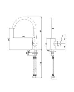 Bristan Raspberry Easyfit Single Lever Sink Mixer